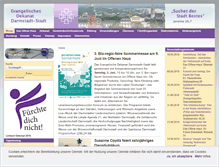 Tablet Screenshot of evangelisches-darmstadt.de